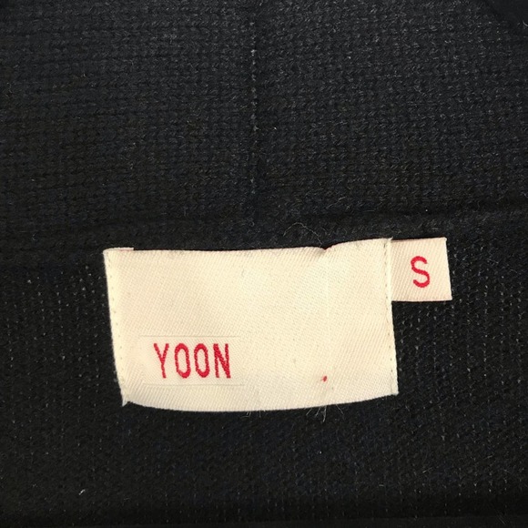 YOON cardigan sweater jacket Wool Cashmere with pockets Zipper Small - Picture 6 of 9